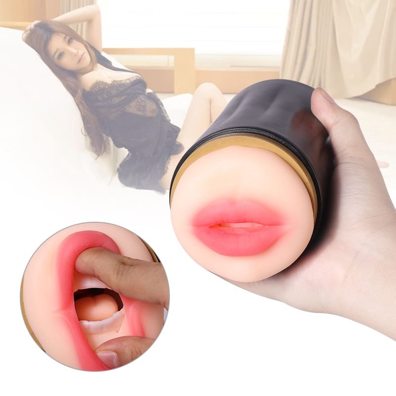 In Stock Pocket Pussy with Realistic Mouth and Vagina for Oral Sex