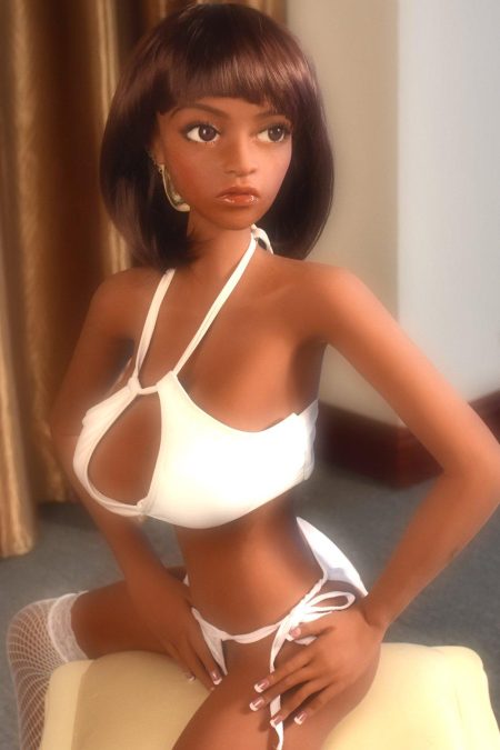 Black Realistic Mini Adorable Sex Doll - Winifred