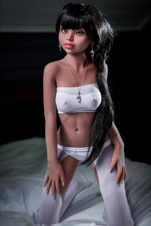 Black Hair Beauty Realistic Mini Sex Doll - Barbara